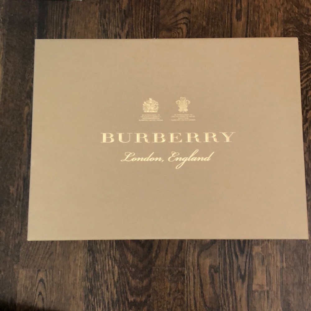 Burberry Coat Box & Hanging Bag
